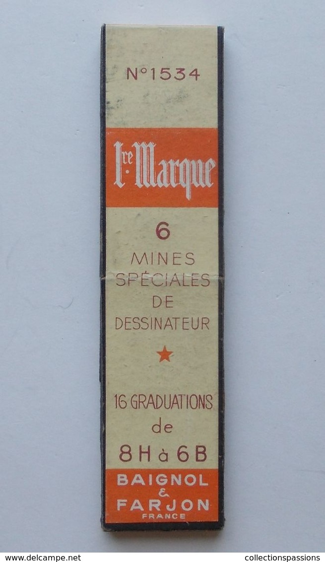 - Ancienne Boite De Mines Graphite 1ère Marque - 2H - - Autres & Non Classés