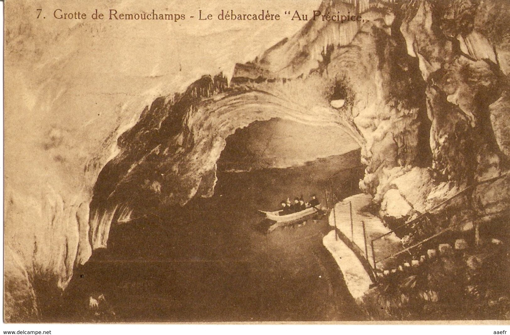 CPA Belgique - Aywaille, Grotte De Remouchamps, Le Débarcadère - Aywaille