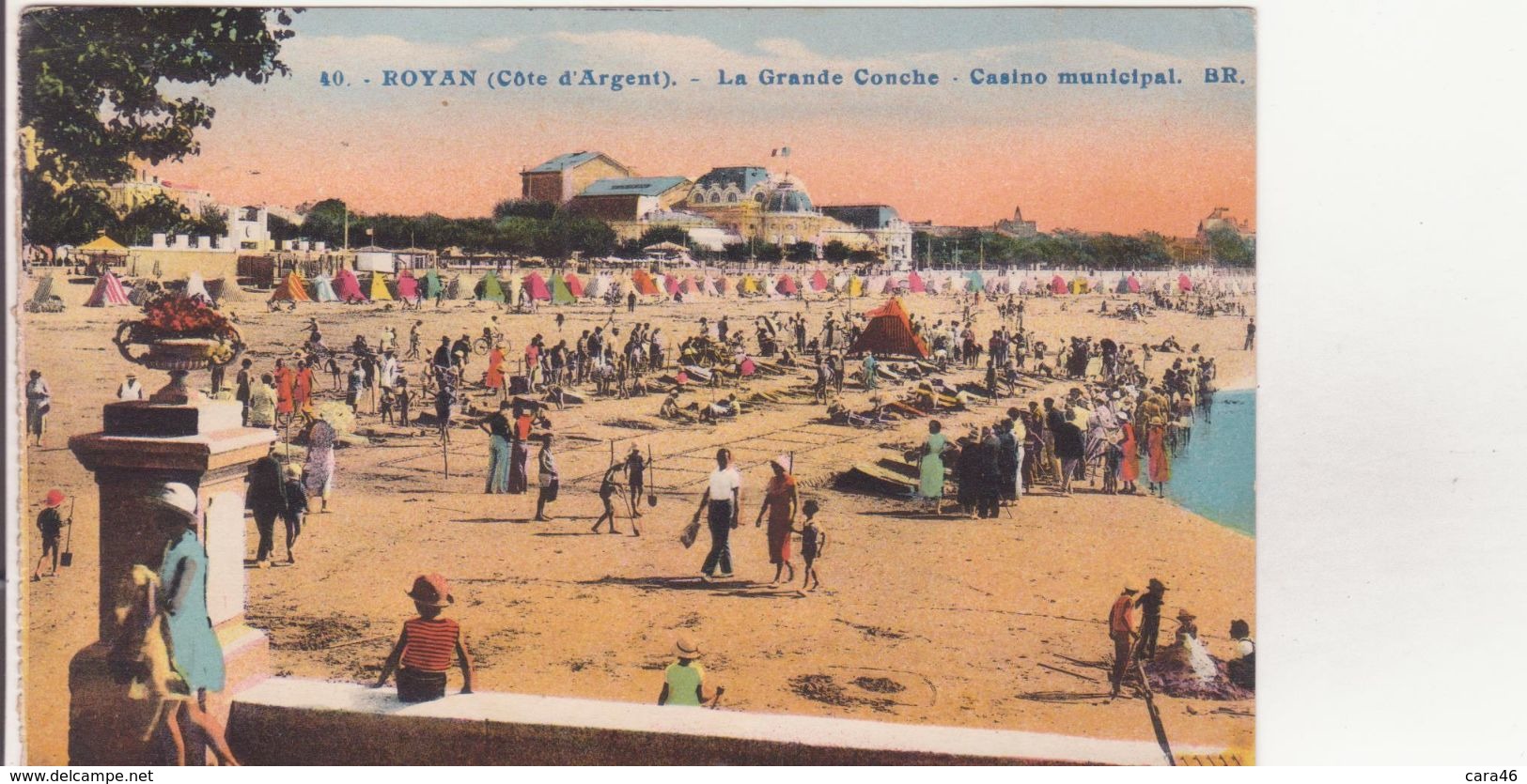 CPA - 40. ROYAN - La Grande Conche, Casino Municipal - Royan