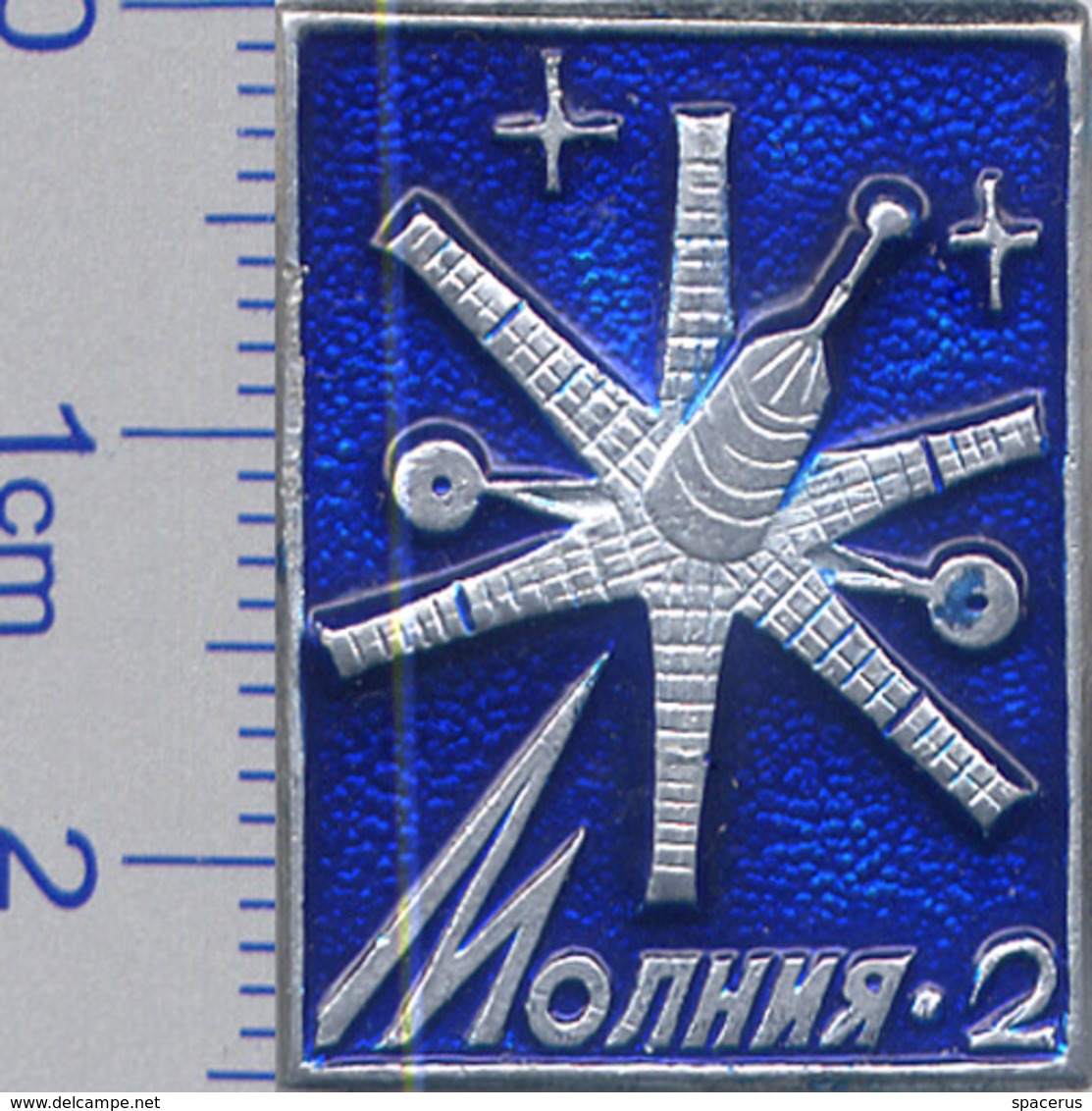 11 Space Soviet Russia Pin. The Communication Satellite Molniya-2 (var 2) - Space