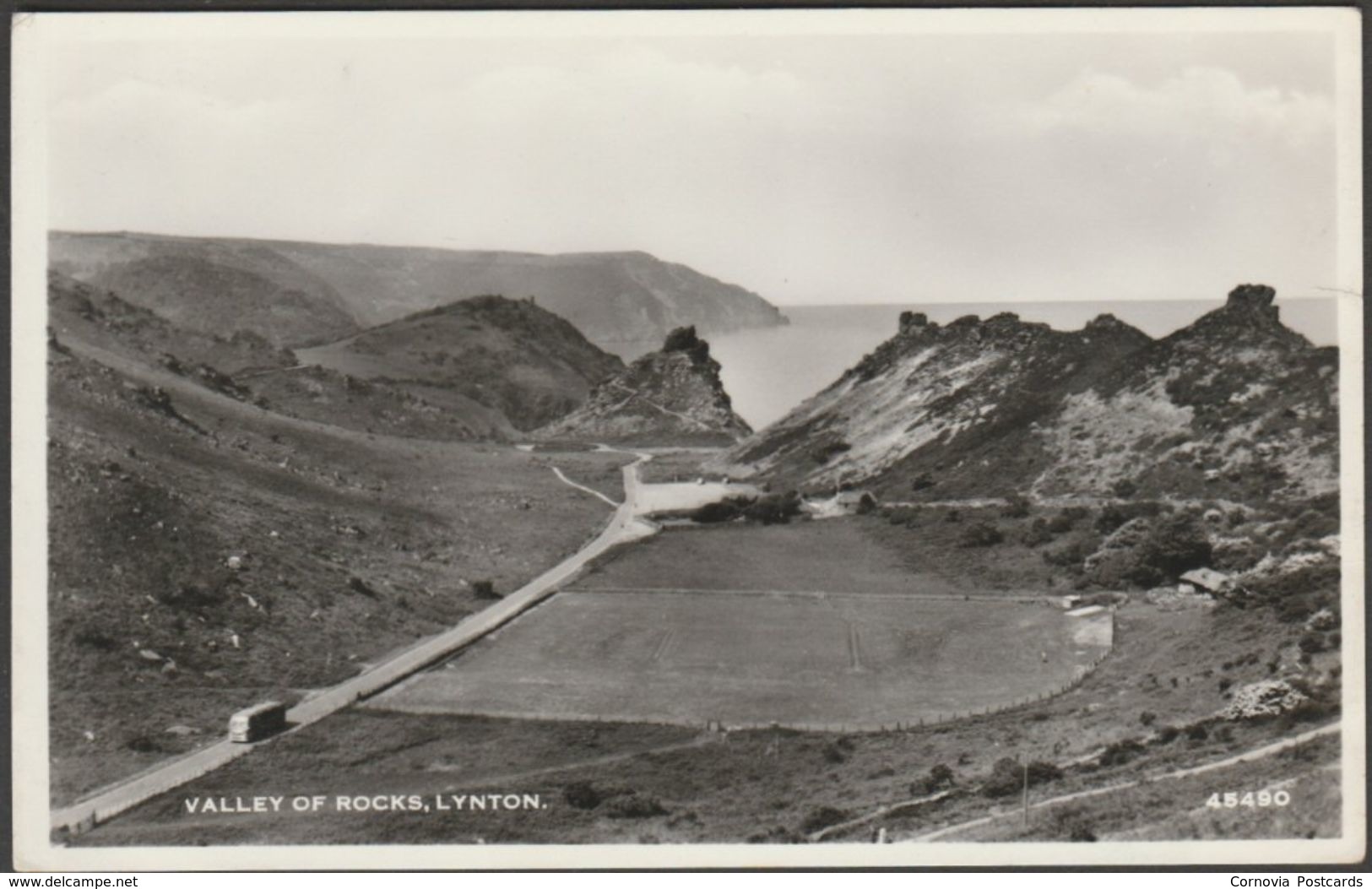 Valley Of Rocks, Lynton, Devon, C.1950 - Harvey Barton RP Postcard - Lynmouth & Lynton