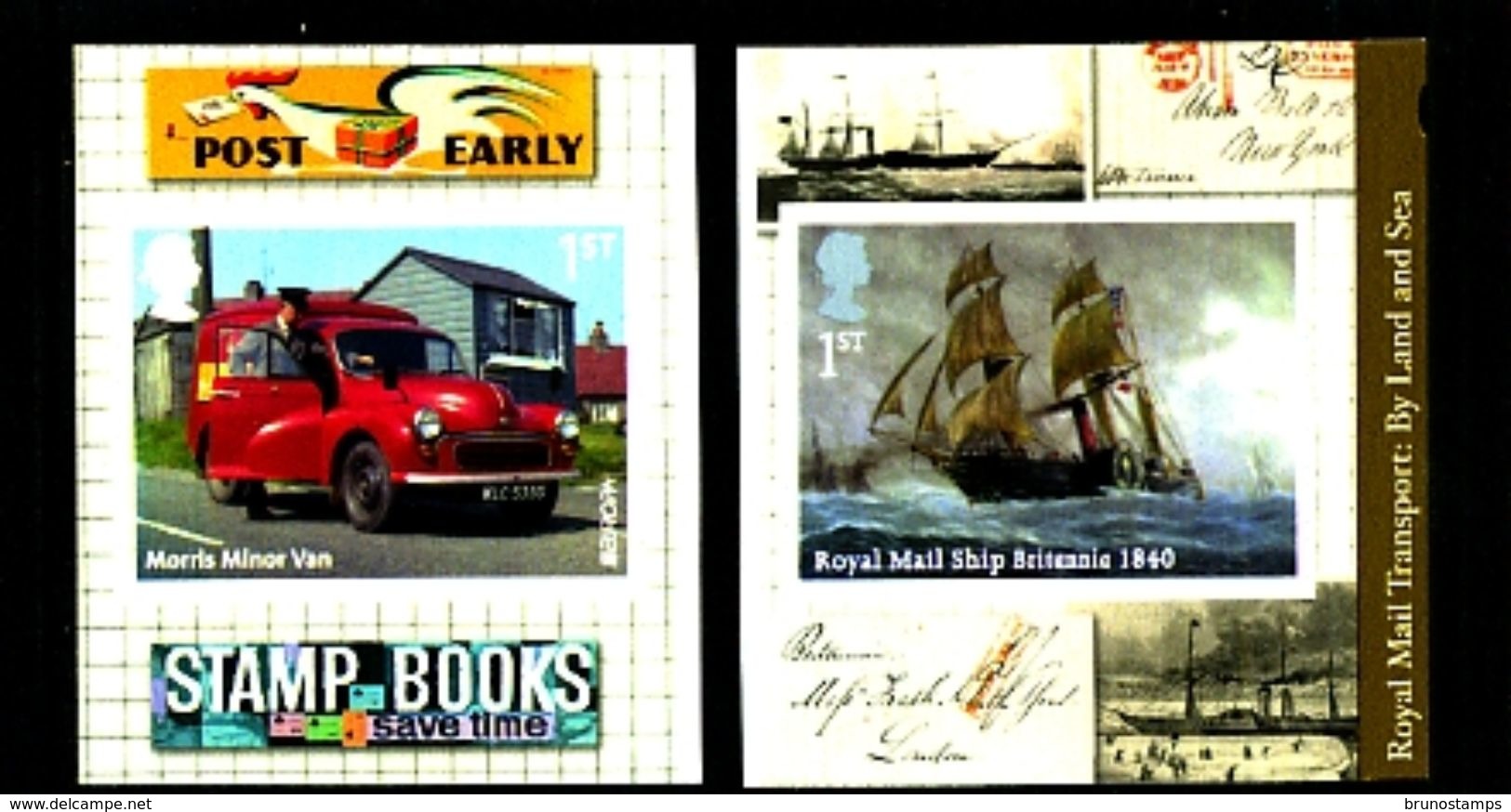 GREAT BRITAIN - 2013  ROYAL MAIL TRANSPORT  S/A  SET  EX BOOKLET  MINT NH - Nuovi
