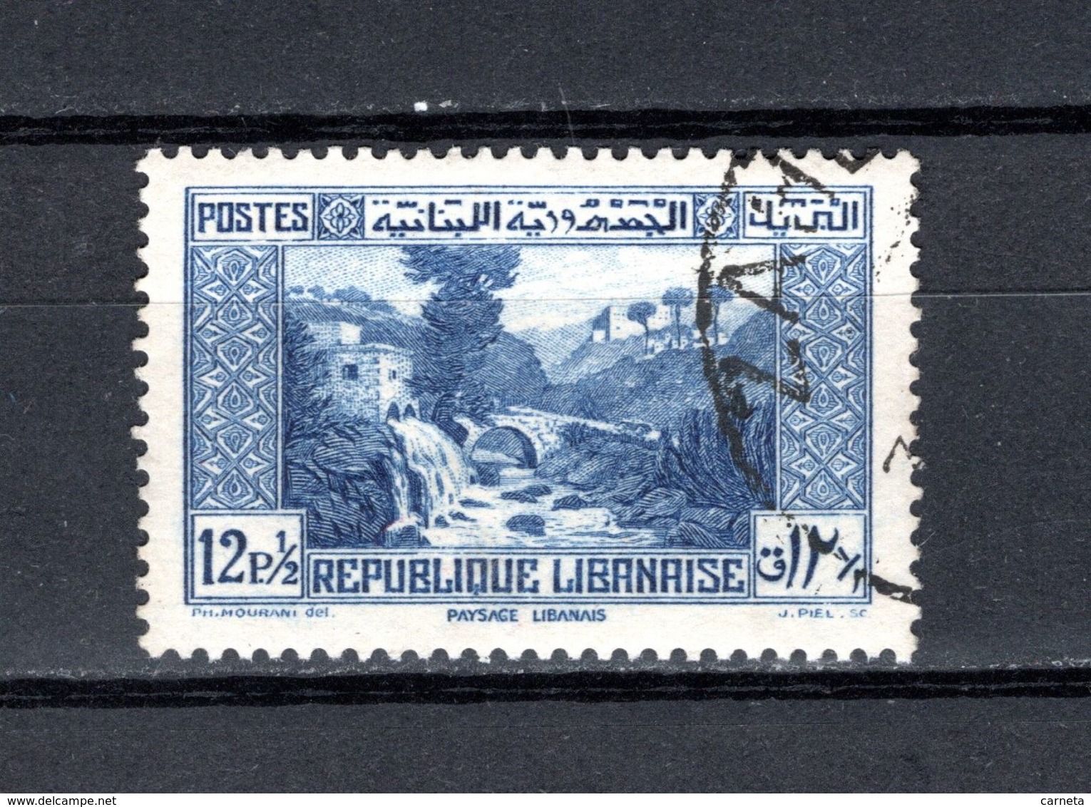 GRAND LIBAN  N° 171   OBLITERE COTE 0.30€   PAYSAGE  PONT  MAISON - Usados