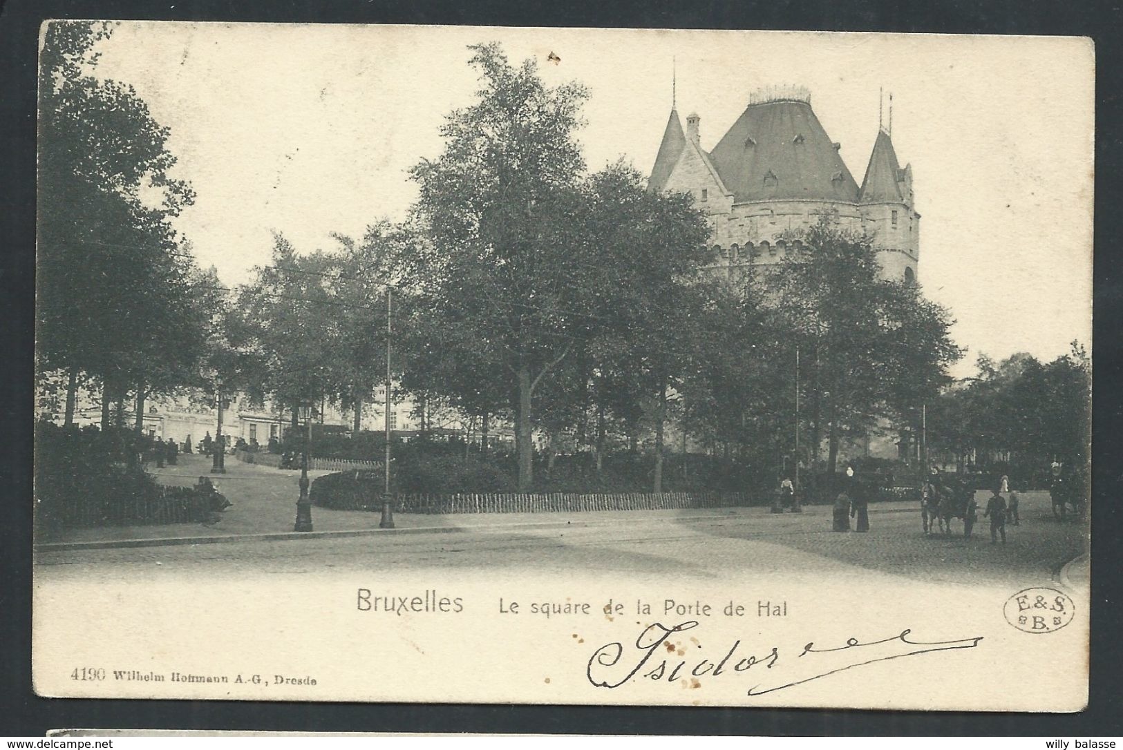 +++ CPA - BRUSSEL - BRUXELLES - Square De La Porte De Hal  // - Marktpleinen, Pleinen