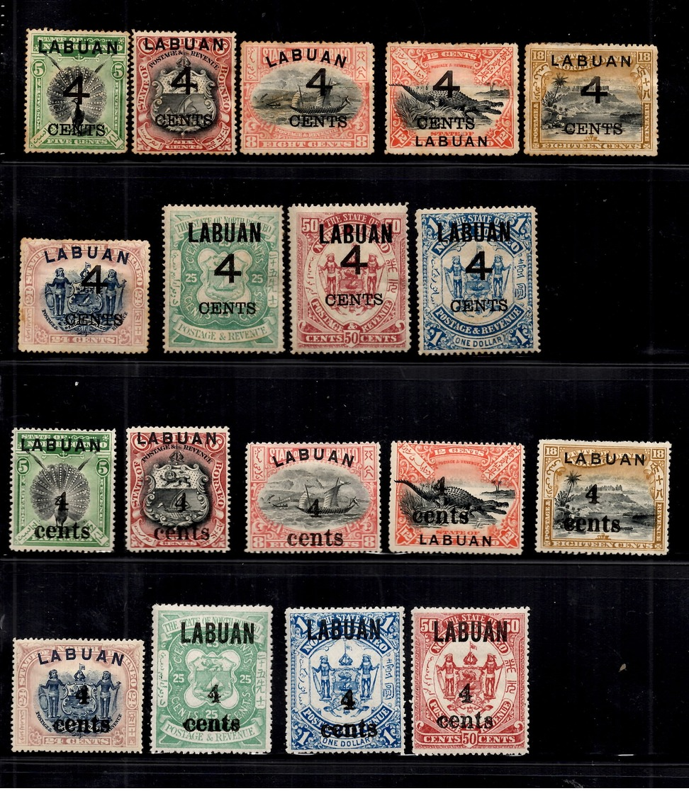 Bornéo/Labuan YT N° 86/94 Et N° 95/103 Les Deux Séries Neufs *. B/TB. A Saisir! - North Borneo (...-1963)