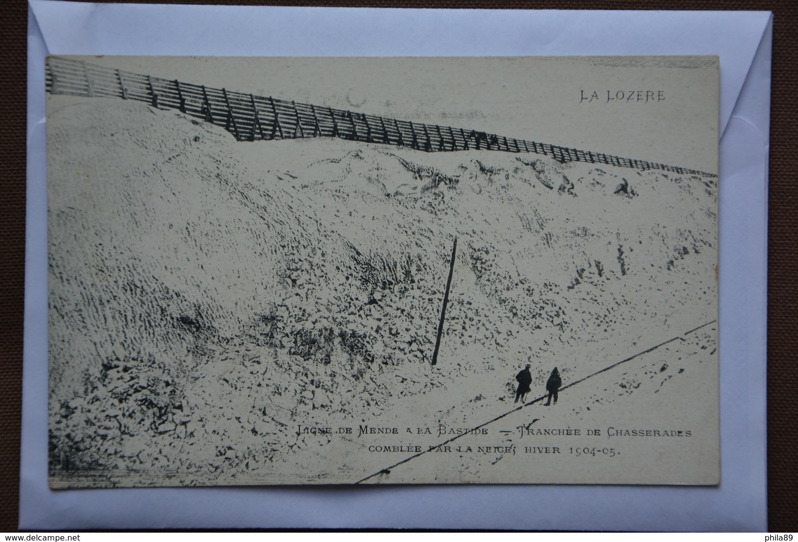 Ligne De Mende A La Bastide-tranchee De Chasserades Comblee Par La Neige-hiver 1904-1905 - Mende