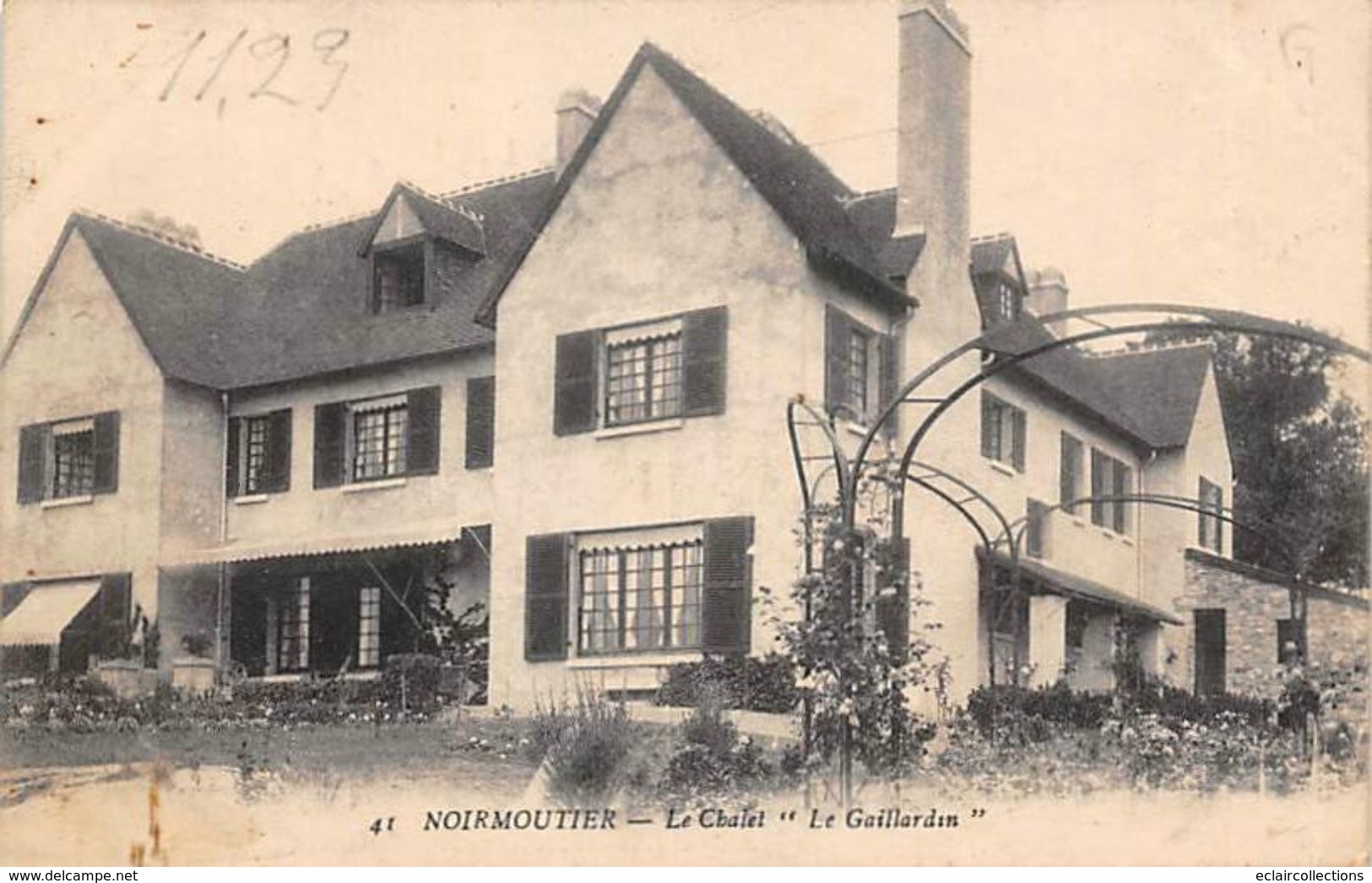 Ile De Noirmoutier 85 :  Chalet Le Gaillardin    (voir Scan) - Ile De Noirmoutier