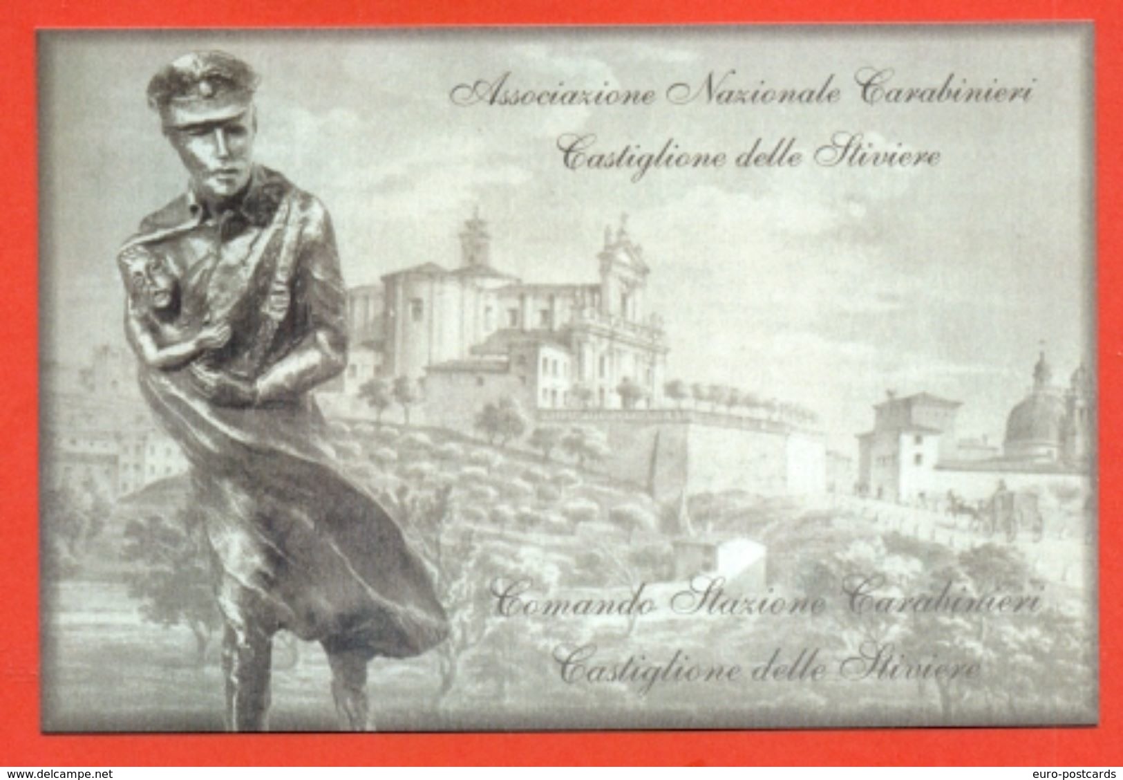 CASTIGLIONE DELLE STIVIERE-CARABINIERI - RADUNO INTERREGIONALE - FOLDER CON 4 CARTOLINE TIMBRATE - MARCOFILIA