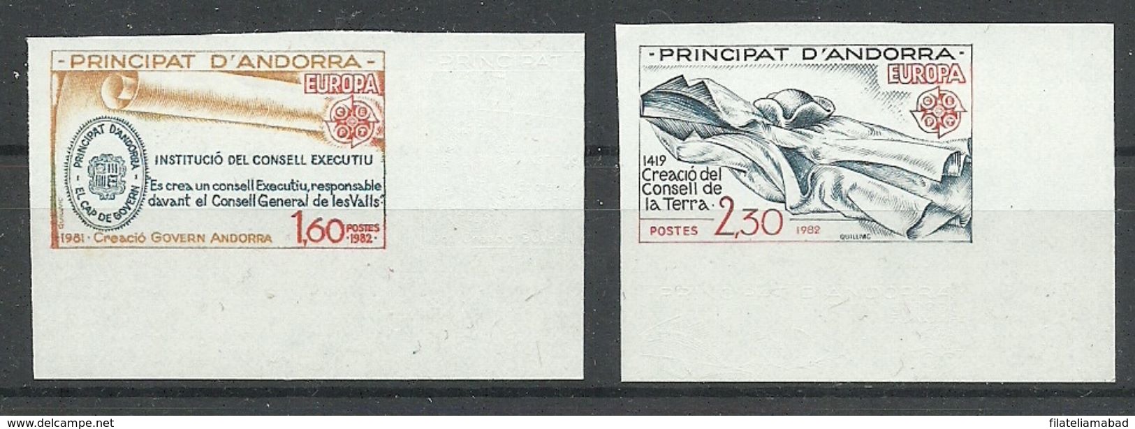 ANDORRA- SERIE EUROPA 1982 SIN DENTAR YVERT Nº 300/301  SIN FIJASELLOS - Other & Unclassified