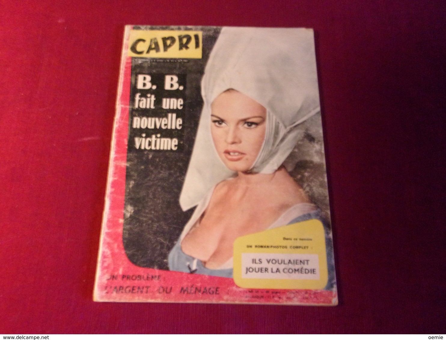 BRIGITTE BARDOT   CAPRI  LE 12 07 1961  °° ROMAN PHOTO DES ANNEES 60 - Cinéma/Télévision