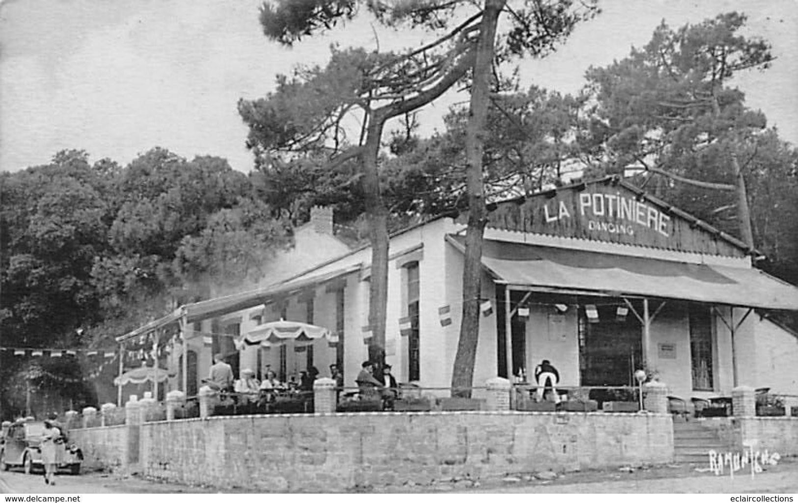 Ile De Noirmoutier 85 :  Le Bois De La Chaise. La Potinière . Dancing.   (voir Scan) - Ile De Noirmoutier