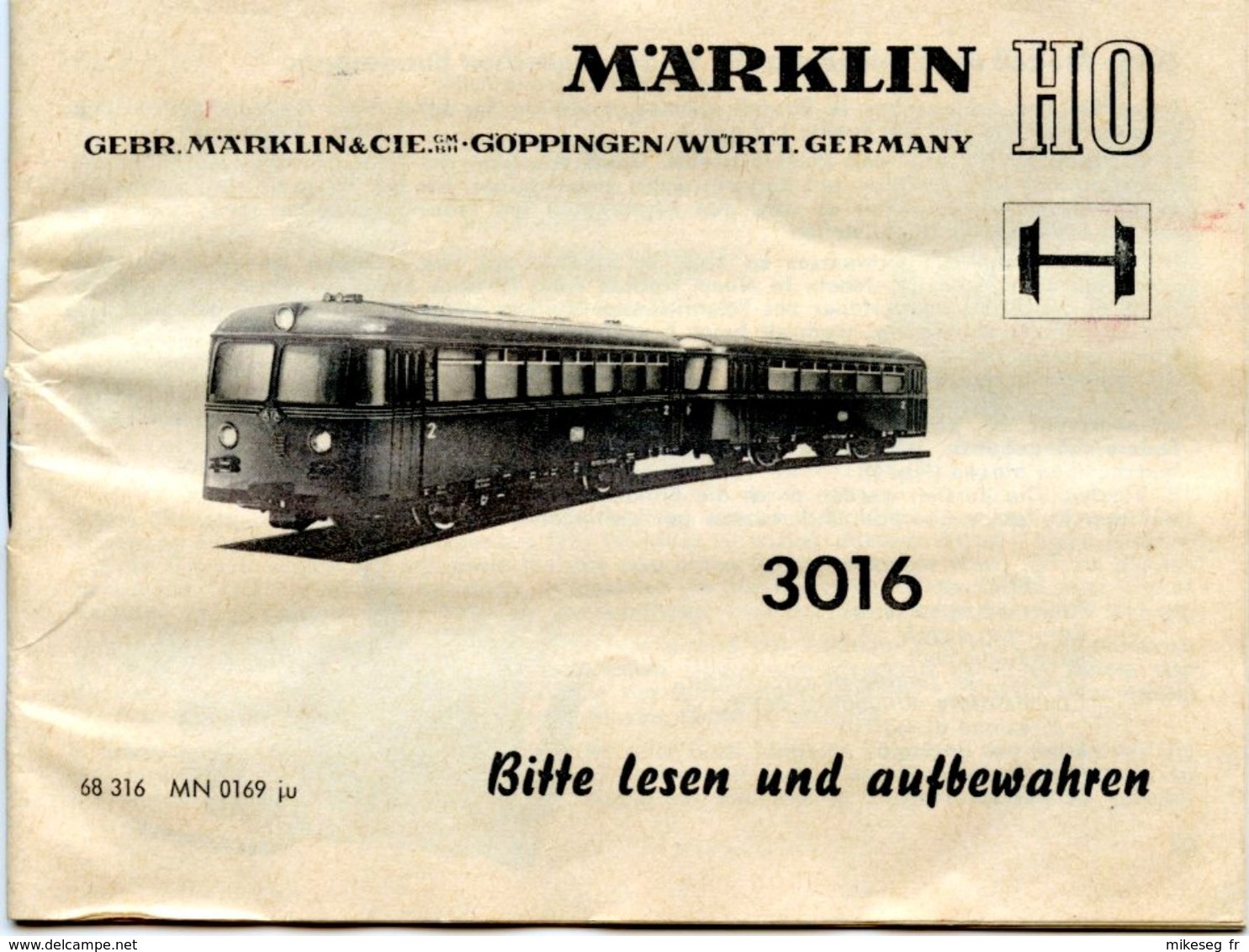 Märklin Automotrice Micheline 3016 Avec Remorque 4018 En Boîtes D'origine Avec Notice - Schienenbus Mit Beiwagen - Locomotieven