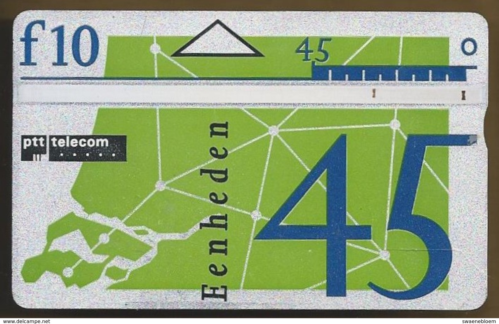 Telefoonkaart.- 401B38645. Nederland. PTT Telecom. 10 Gulden. 45 Eenheden. - Public