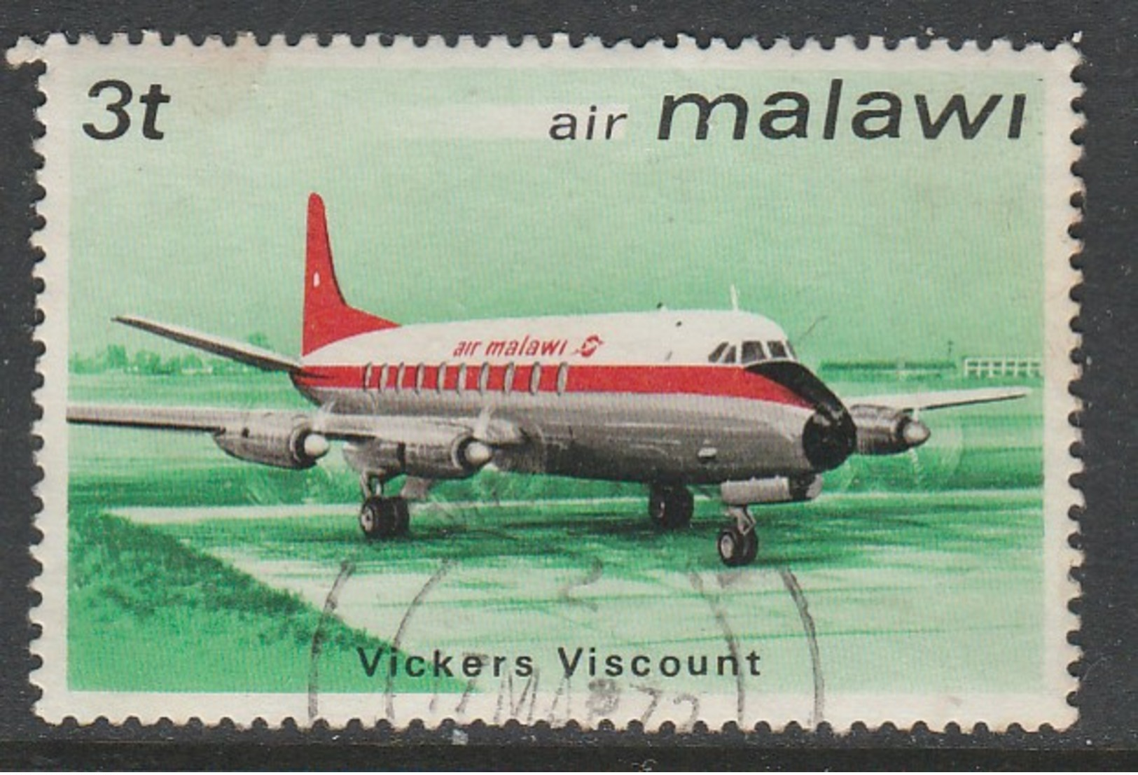 Malawi 1972 Airmail - Malawi Aircraft Used - Malawi (1964-...)