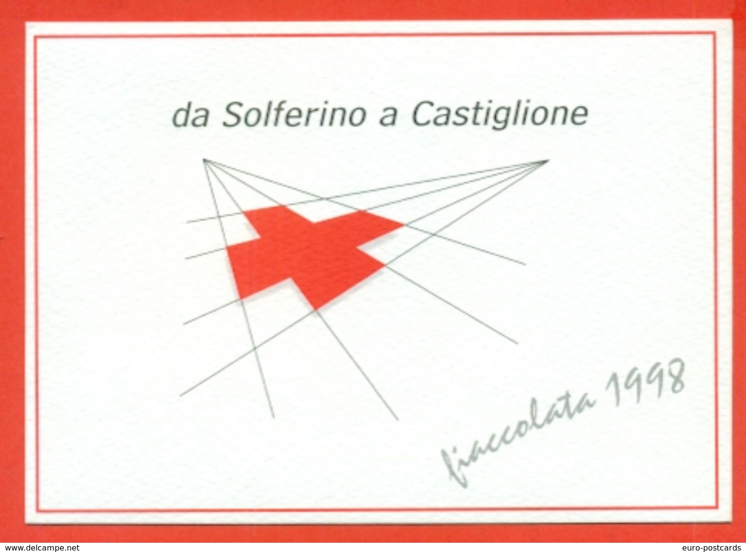 CASTIGLIONE DELLE STIVIERE- CROCE ROSSA - FIACCOLATA 1998- - MARCOFILIA - Croce Rossa