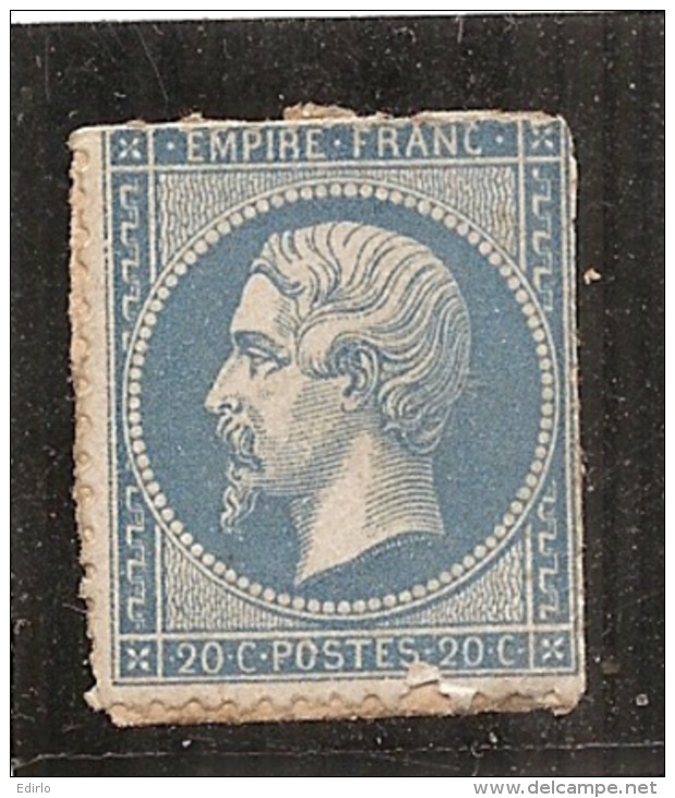 FRANCE  - N° 22 Neuf Sans Gomme TROISIEME CHOIX Côte 100&euro; - 1862 Napoléon III