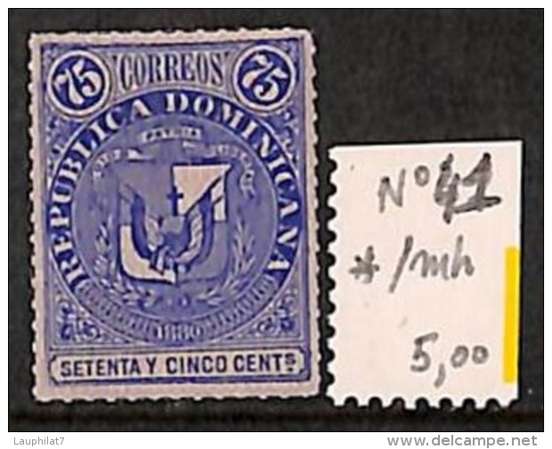 [814364] */Mh-Dominicaine (République)  - N° 41, 75c Bleu, Armoiries - Dominicaine (République)