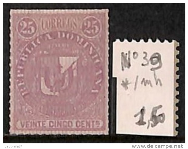 [814368] */Mh-Dominicaine (République)  - N° 39, 25c Violet, Armoiries - Dominicaine (République)