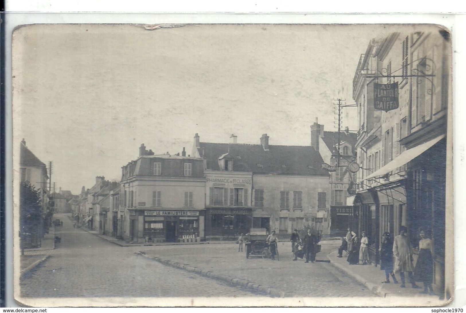 VAL D'OISE -95 - MARINES - 3500 Hab - Près De Pontoise Et De Beauvais - Carte Photo Centre Ville - Pontoise