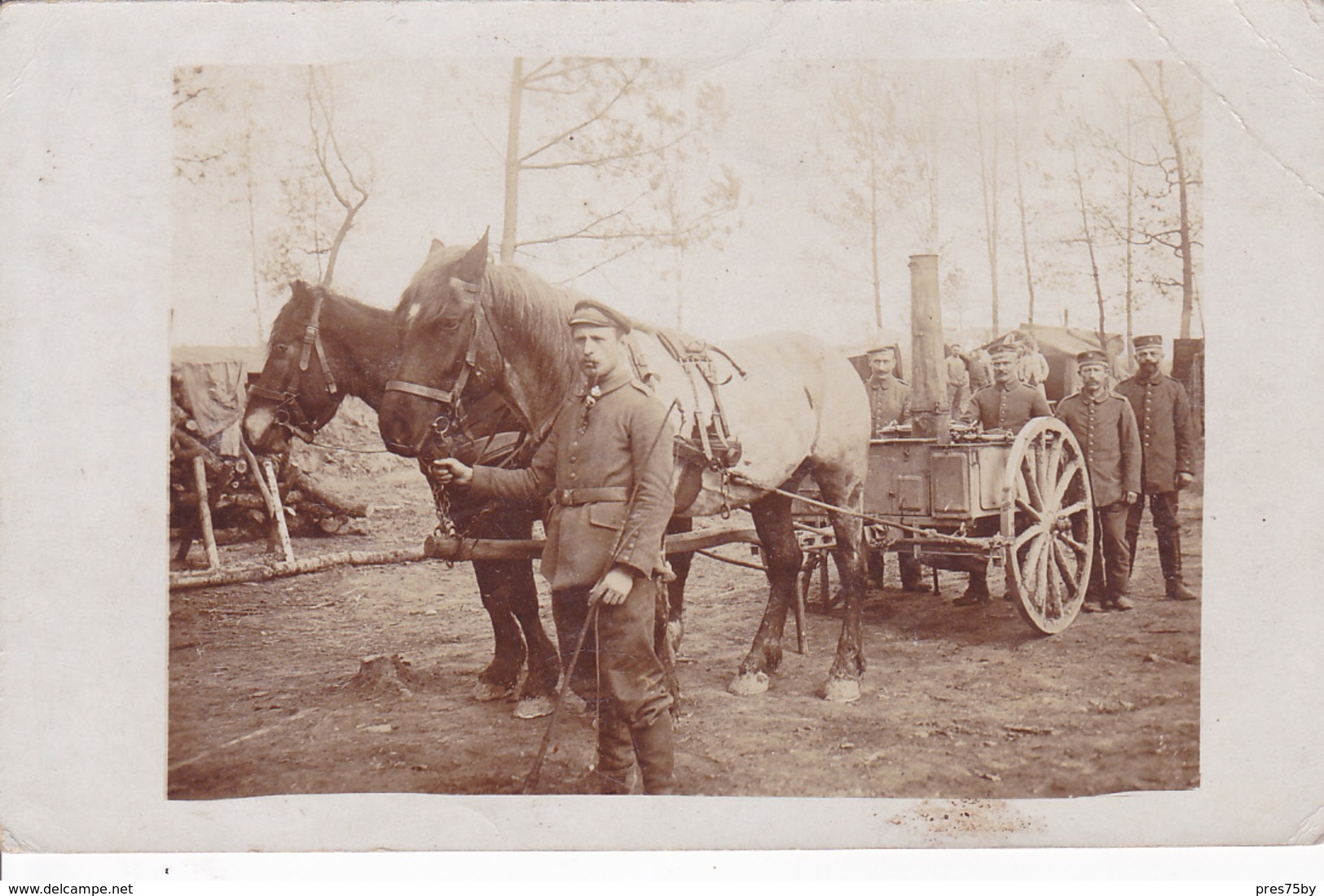 Feldküche Cuisine De L' Armée  Carte Photo Allemande - Guerre 1914-18