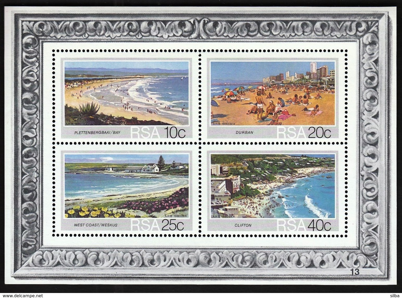 South Africa RSA 1983 / Tourism / Beaches / MNH / Bl 15 - Blocks & Sheetlets