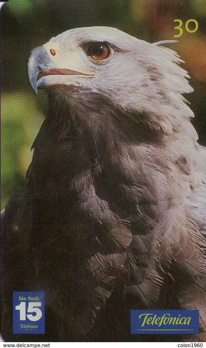 BRASIL. FAUNA. Águia Cinzenta - 25/26 - N 26*. 2001-11. BR-TEL-BR-1200-26*. (260) - Eagles & Birds Of Prey