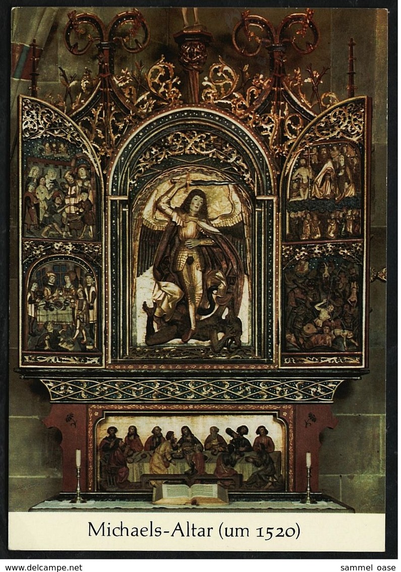 Schwäbisch Hall  -  St. Michaeliskirche  -  Michaelis Altar  -  Ansichtskarte Ca.1965   (8821) - Schwaebisch Hall