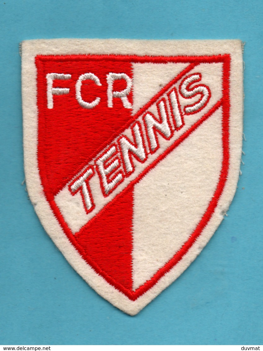 FCR  Tennis Ecusson Brodé ( Tennis Club De Rouen ? ) Format 8cm X 9,8cm  Epoque Indeterminée - Autres & Non Classés