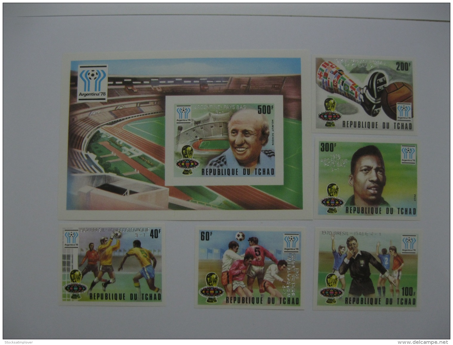 Chad 1978  World Cup Football   SC#359-363,364 Imperf - Altri & Non Classificati