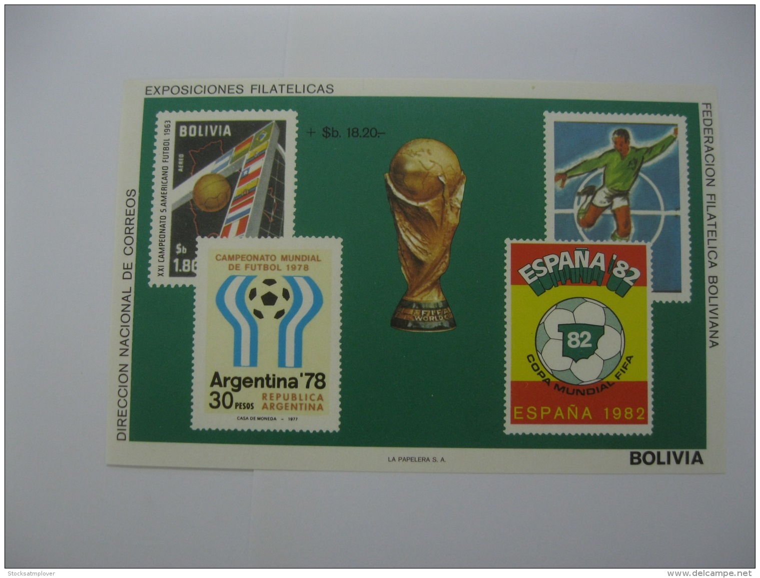 Bolivia  1979  World Cup Football 1978 And 1982   MS  MICHEL No. BL83 - 1978 – Argentine