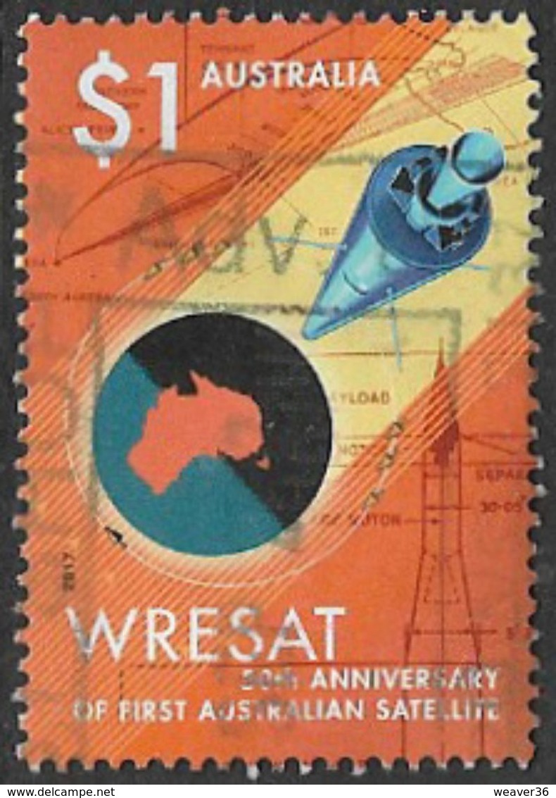 Australia 2017 WRESAT $1 Good/fine Used [38/31179/ND] - Oblitérés