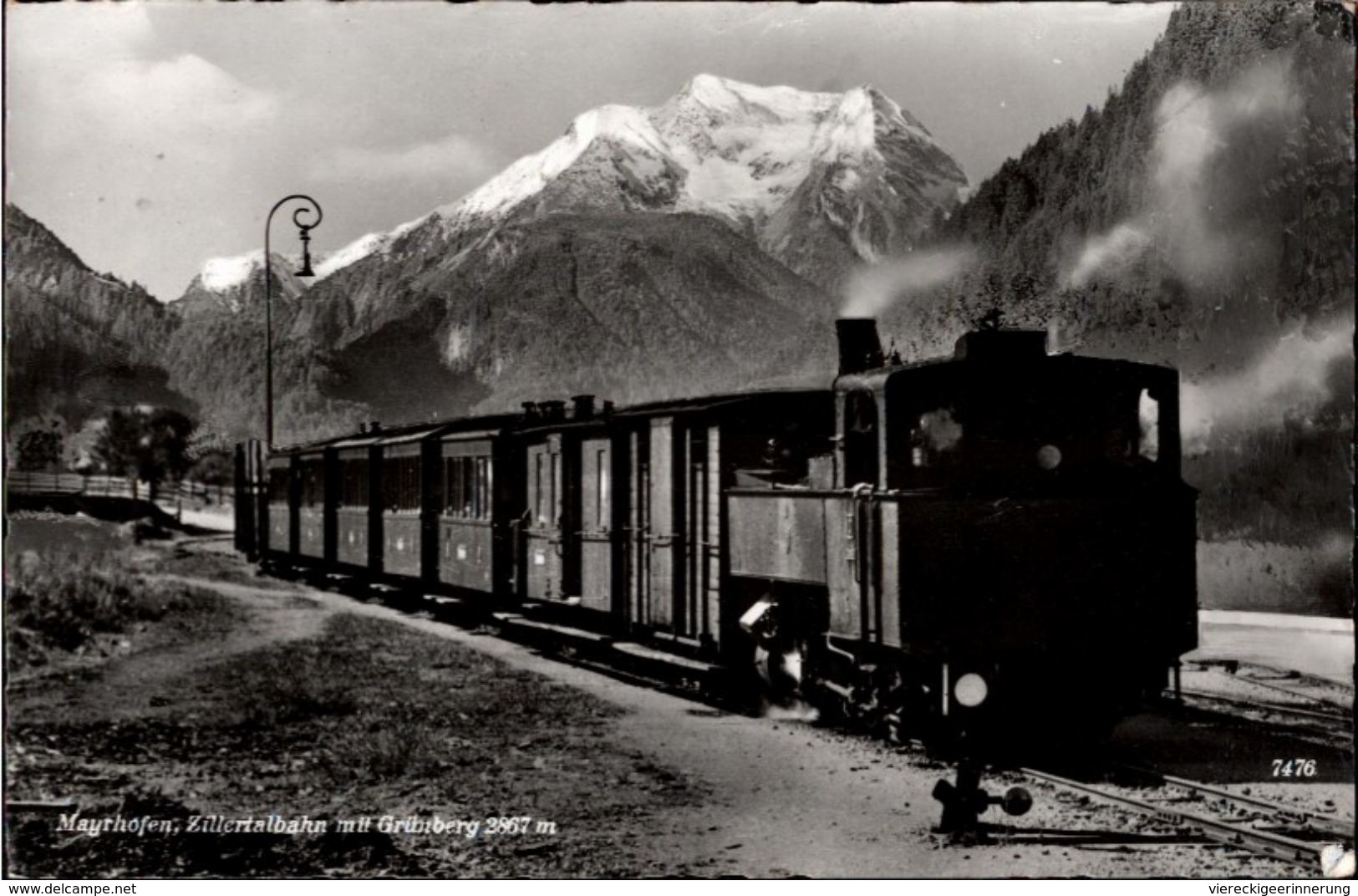 ! 1952 Ansichtskarte, Österreich, Mayrhofen, Zillertalbahn, Schmalspurbahn, Chemin De Fer - Treinen