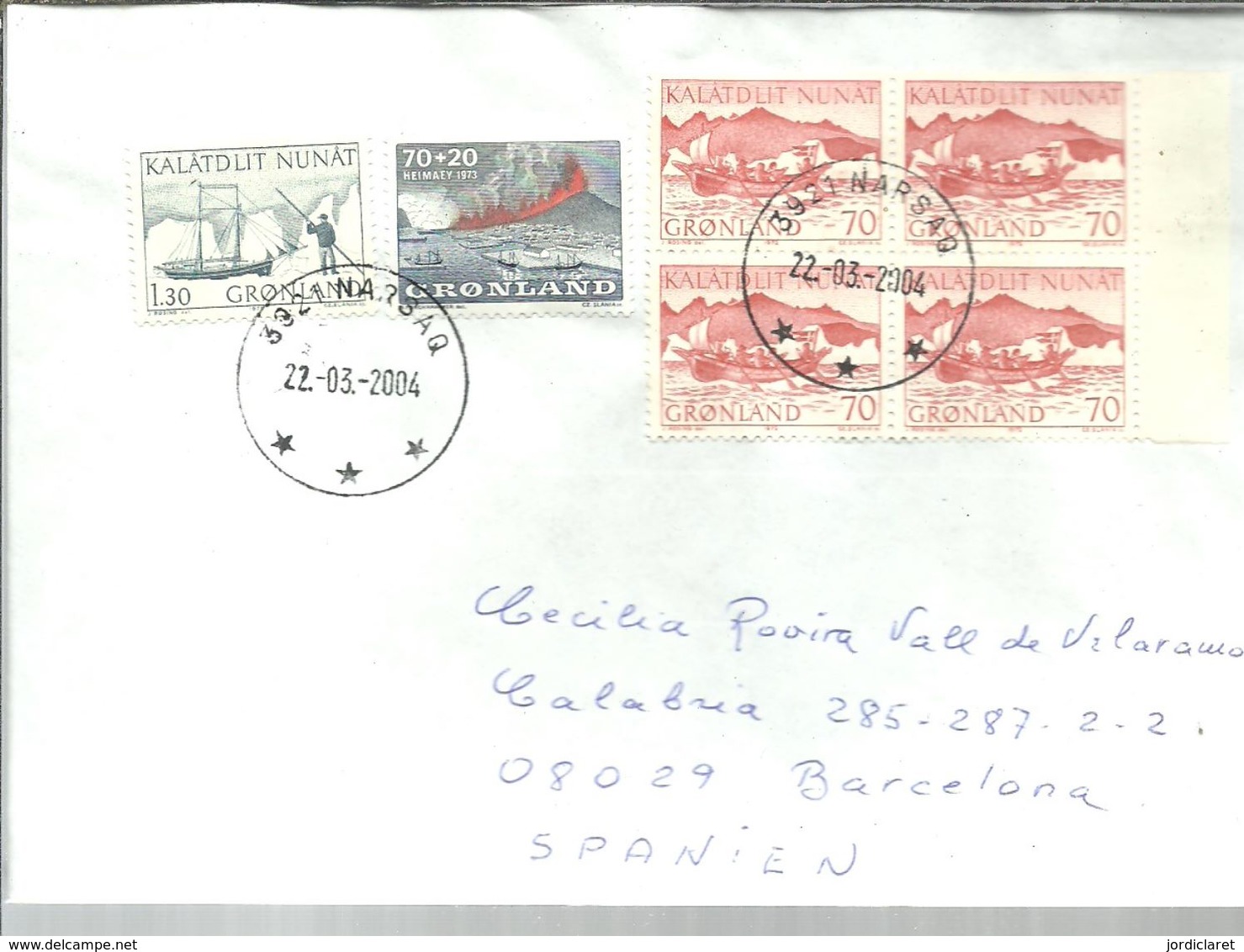 LETTER  2004 NARSARSUAQ - Storia Postale