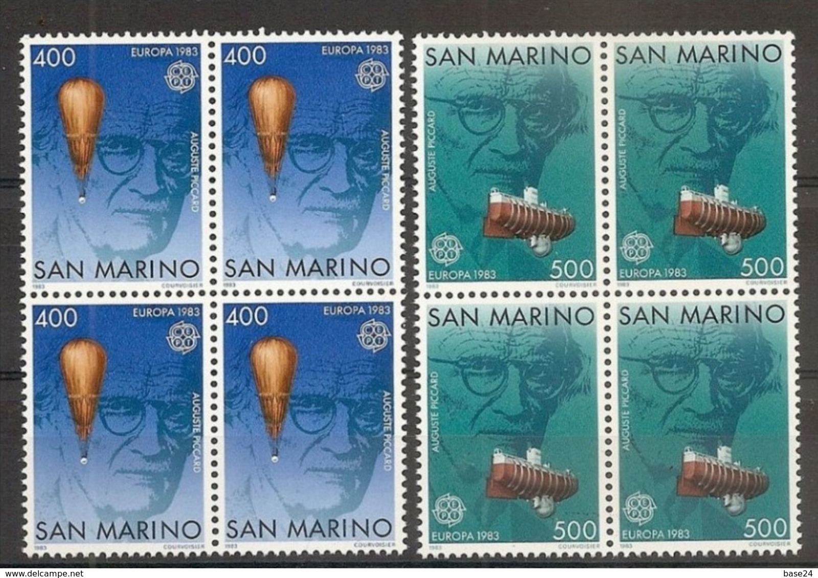 1983 San Marino Saint Marin EUROPA CEPT EUROPE 4 Serie Di 2v. MNH** Bl.4 - 1983