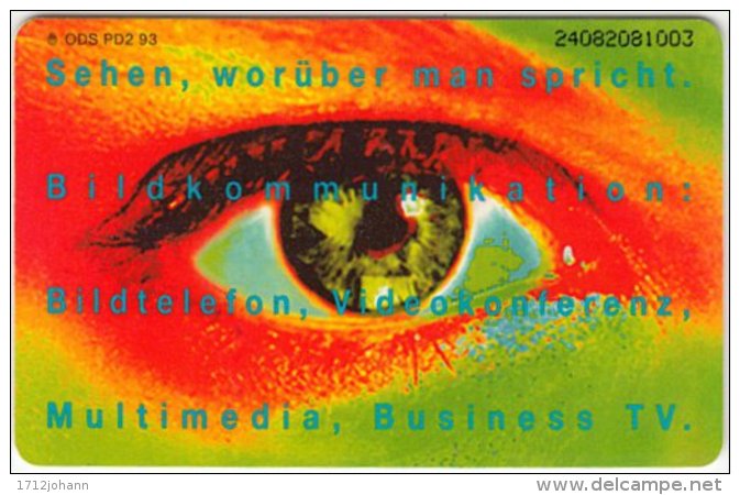 GERMANY PD-Serie A-483 - 2.93 (2408) - People, Eyes / Lips - Used - P & PD-Series : D. Telekom Till