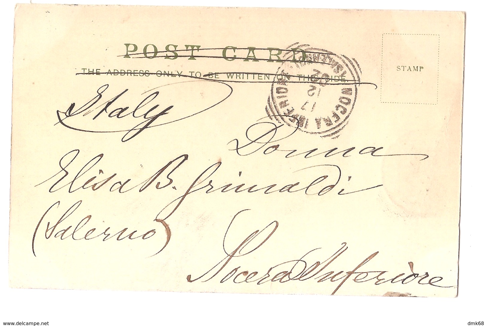 SOUTH AFRICA - PORT ELIZABETH - FROM LIGHTHOUSE LOOKING WEST - STAMP - MAILED TO ITALY 1902 ( 2775) - Afrique Du Sud