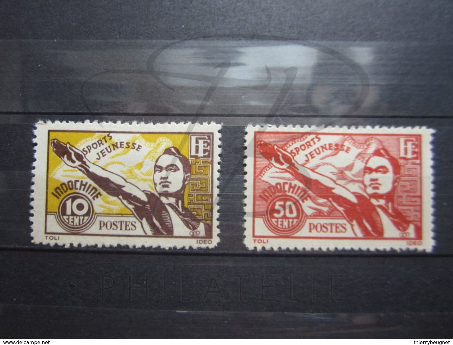 VEND BEAUX TIMBRES D ' INDOCHINE N° 284 + 285 , X !!! - Neufs