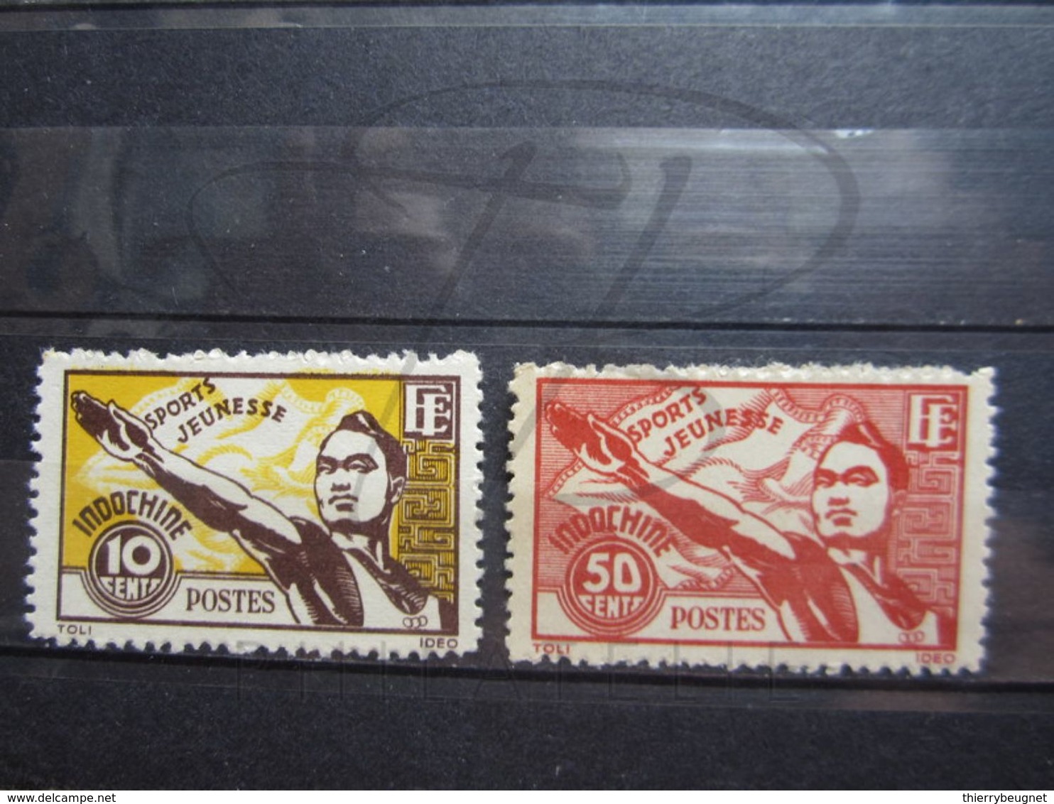 VEND BEAUX TIMBRES D ' INDOCHINE N° 284 + 285 , XX !!! (a) - Neufs