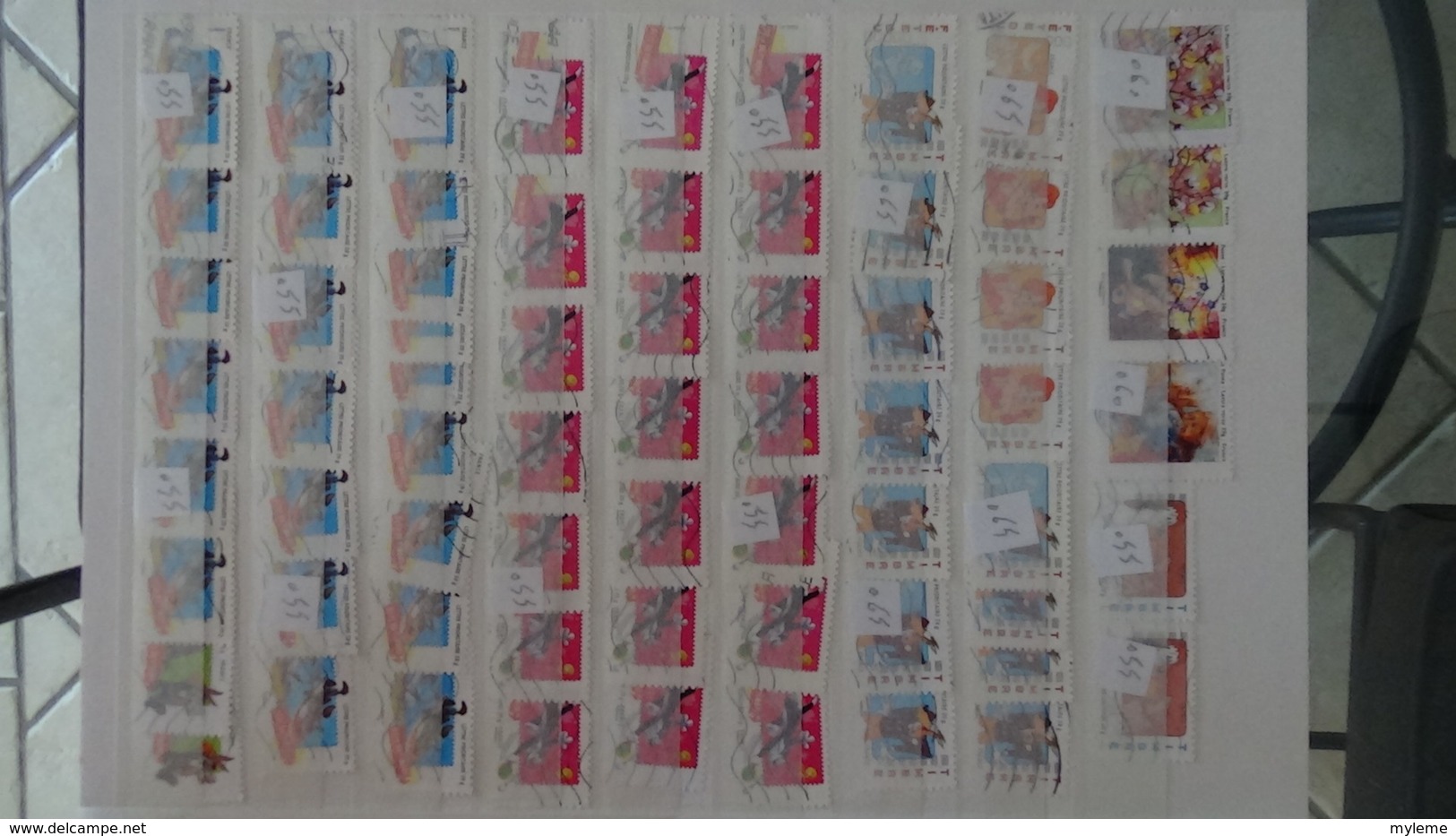 Mini stock de timbres auto collants de France. PORT OFFERT DES 50 EUROS D'ACHATS A saisir !!!