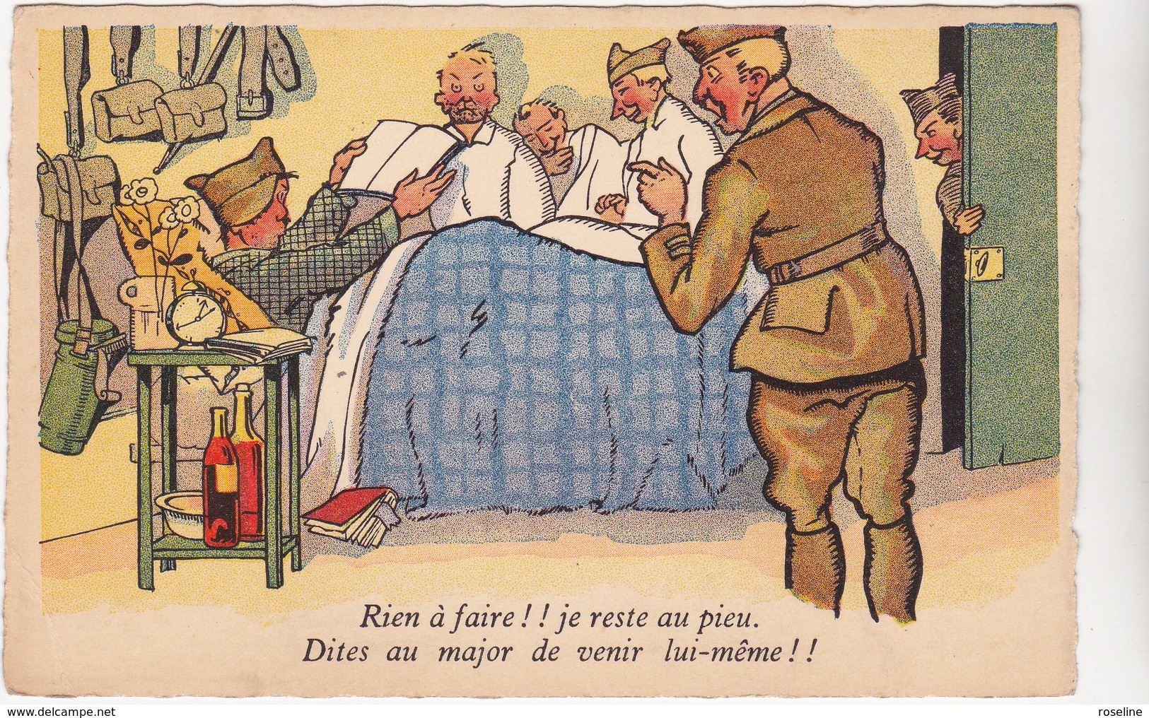 Ed Sepheriades  - Militaire Humour Reste Au Pieu  - CPSM 9x14 BE Neuve - Humoristiques