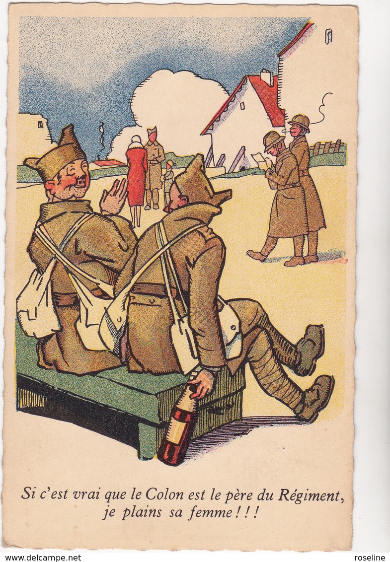 Ed Sepheriades  - Militaire Humour Colon Est Le Père Du Regiment  - CPSM 9x14 TBE Neuve - Humoristiques