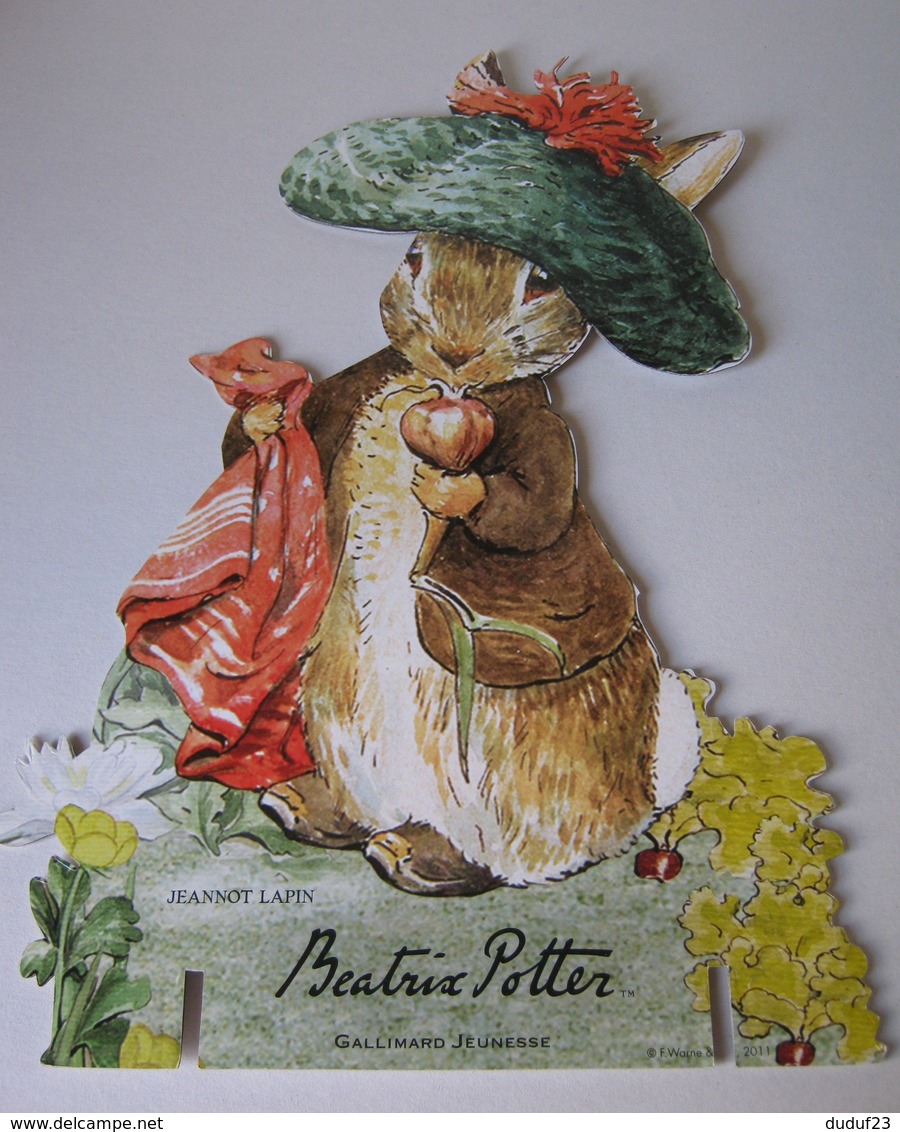 PUBLICITE CARTON PRESENTOIR PLV BEATRIX POTTER JEANNOT LAPIN BENJAMIN BUNNY PETER RABBIT - WARNE & CO 2011 - Paperboard Signs