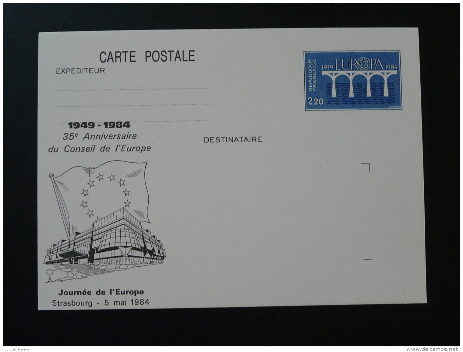 67 Strasbourg 35 Ans Conseil De L'Europe Journée De L'Europe Entier Postal Europa Stationery Card - Europese Instellingen