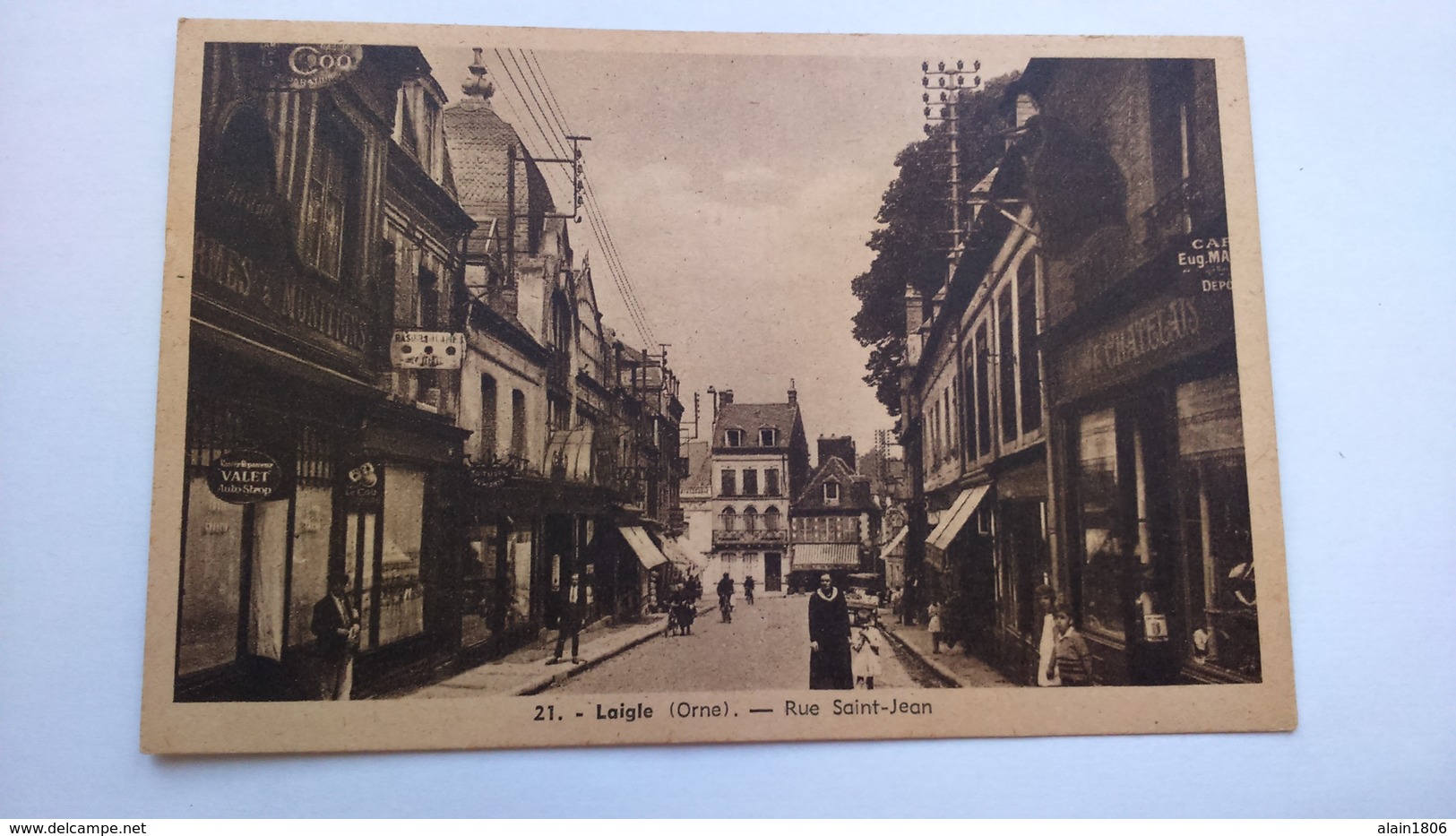 Carte Postale (G9) Ancienne De Laigle , Rue Saint Jean - L'Aigle