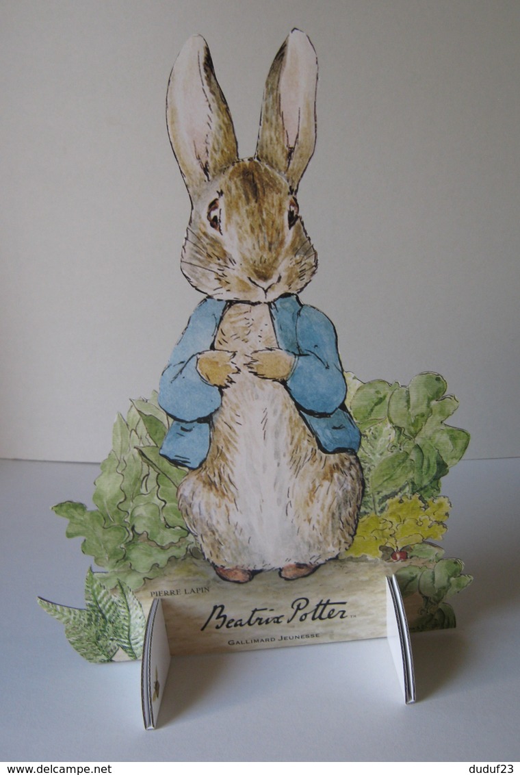 PUBLICITE CARTON PRESENTOIR PLV BEATRIX POTTER PIERRE LAPIN PETER RABBIT - WARNE & CO 2011 - Plaques En Carton