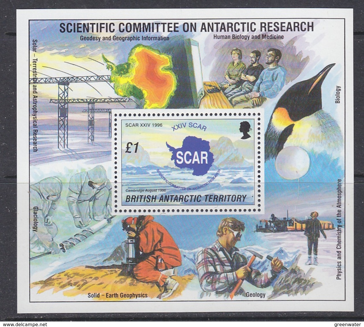 British Antarctic Territory 1996 Scar  M/s ** Mnh (39941) - Ongebruikt