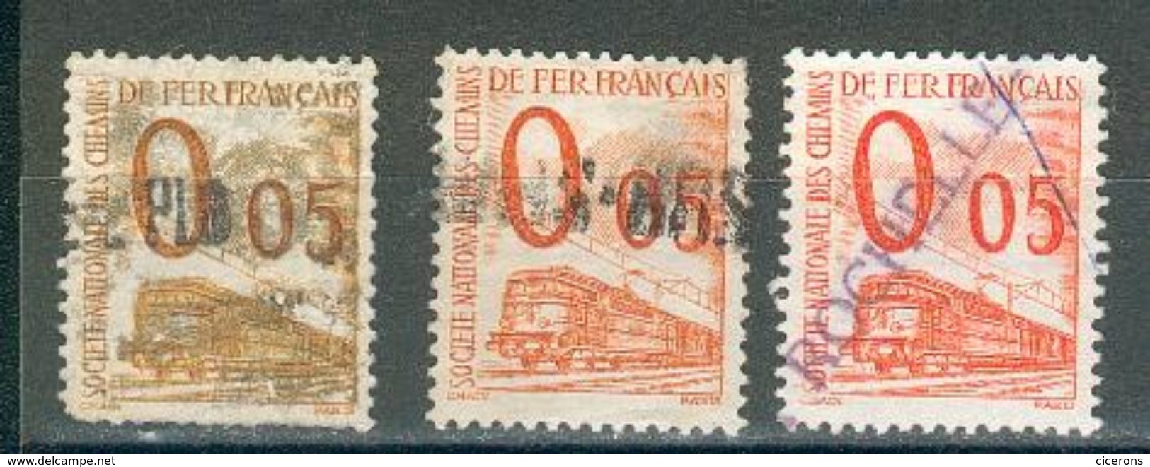 FRANCE ; Petits Colis Postaux ; 1960 ; Y&T N° 65af ; 3 Nuances  ; Oblitéré - Oblitérés