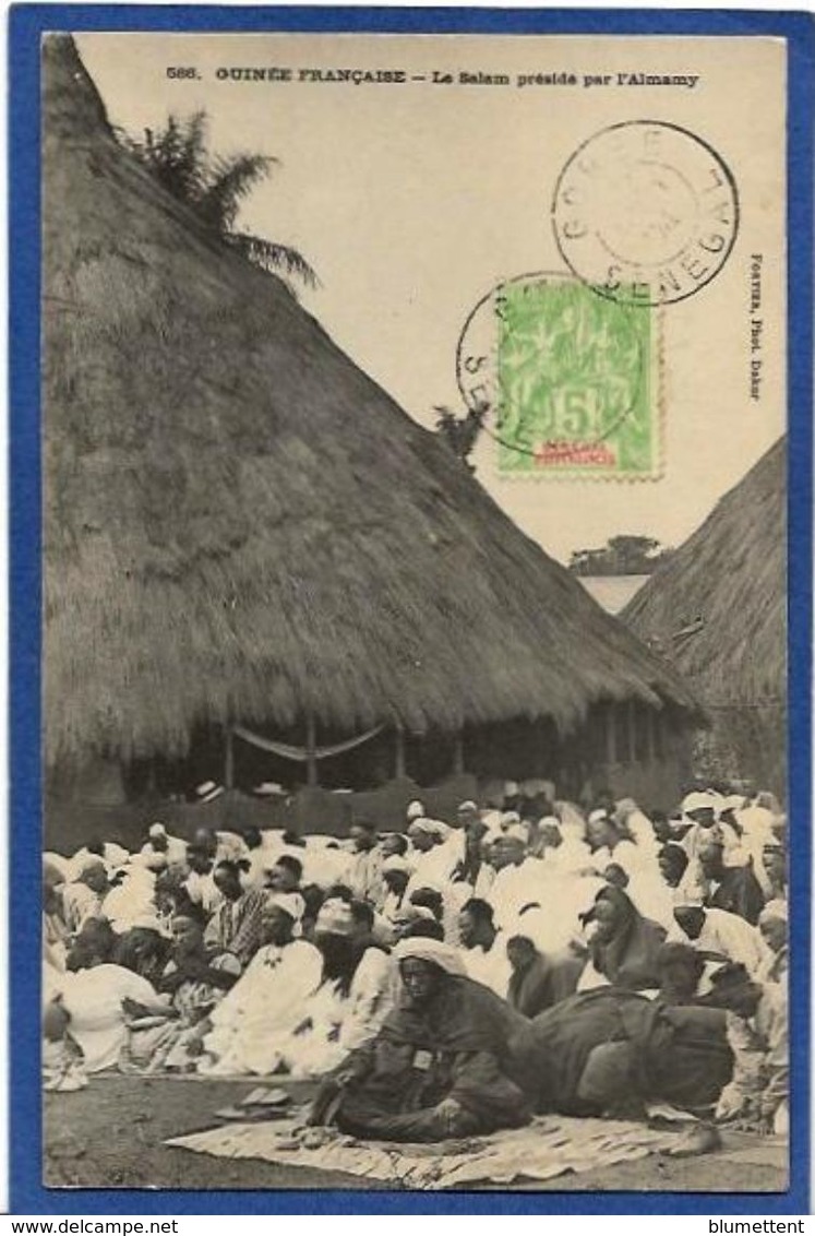 CPA Guinée Type Ethnic Afrique Noire Timbrée Non Circulé - French Guinea