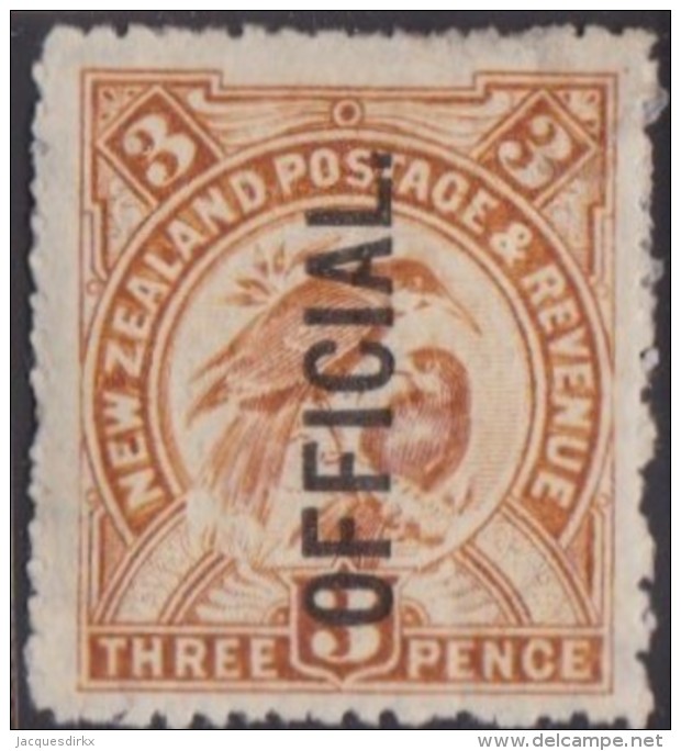 New Zealand    .     SG   .     O  63               .       *   .    Mint-hinged   .   /   .   Ongebruikt - Dienstzegels