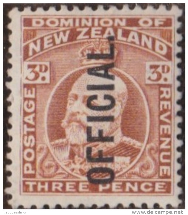 New Zealand    .     SG   .     O  74              .       *   .    Mint-hinged   .   /   .   Ongebruikt - Dienstzegels